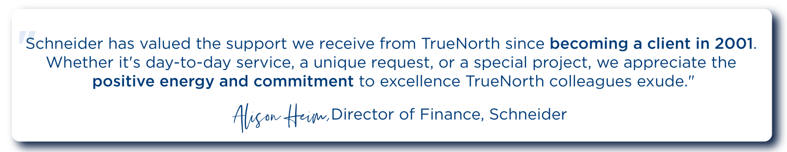 Client testimonial 1